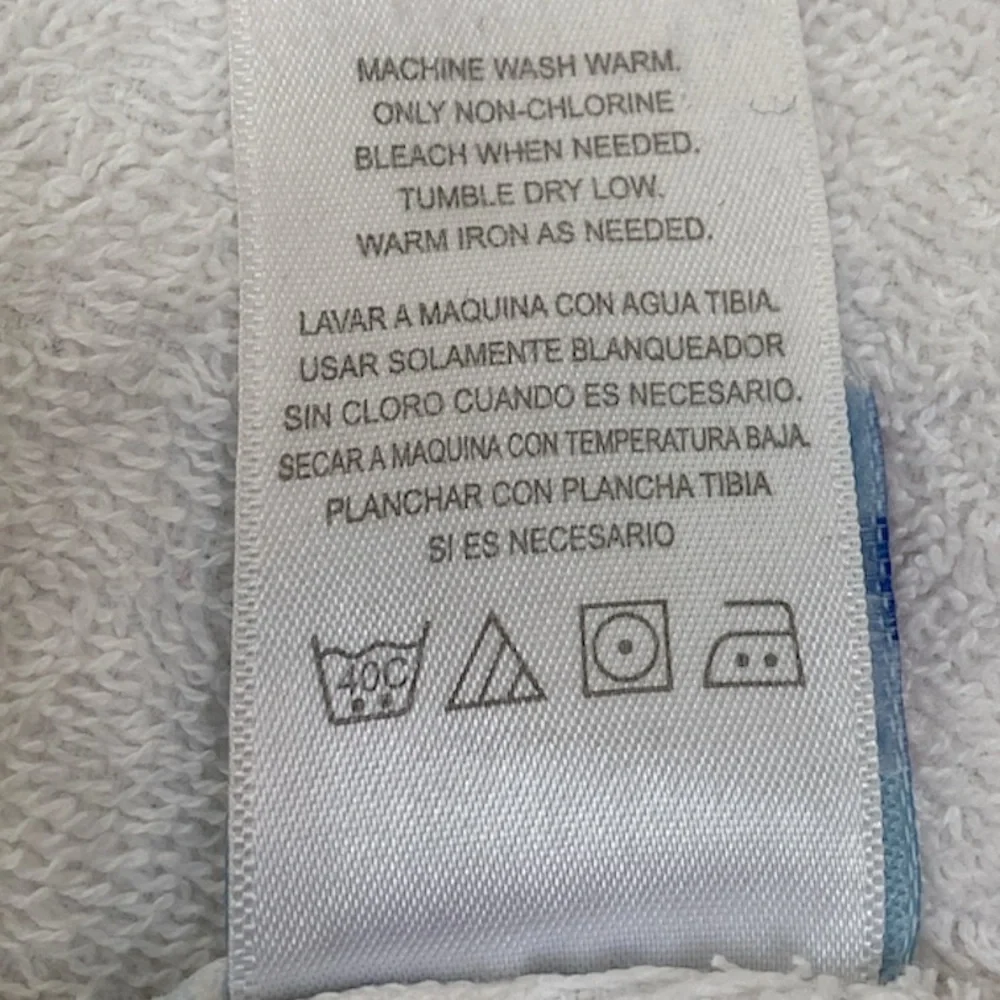 Just Born hooded towel white and blue whale Size OS - Picture 7 of 9